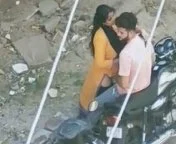 Karol Bagh Mature Aunty Outdoor Romance With Two Young Guys